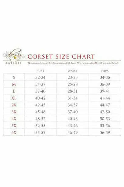 Lavish Brocade Open Cup Waist Cincher Daisy Corsets