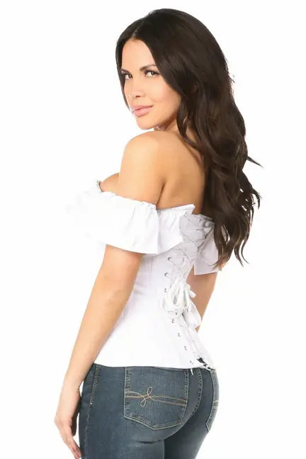 Lavish Cotton Off-The-Shoulder Corset Daisy Corsets