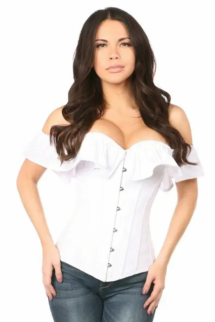 Lavish Cotton Off-The-Shoulder Corset Daisy Corsets