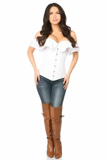 Lavish Cotton Off-The-Shoulder Corset Daisy Corsets