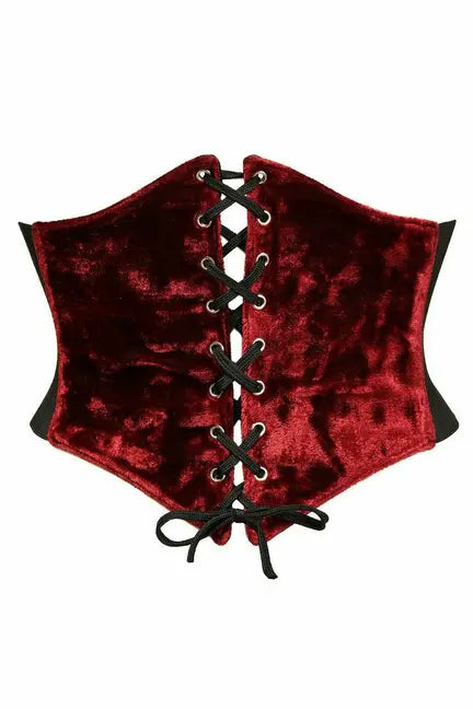 Lavish Crushed Velvet Corset Belt Cincher Daisy Corsets