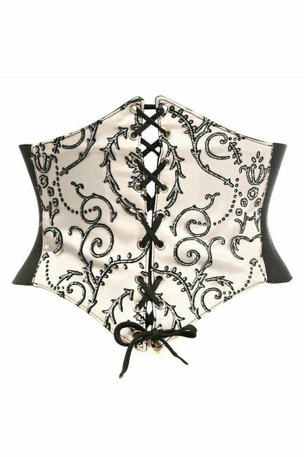 Lavish Embroidered Corset Belt Cincher Daisy Corsets