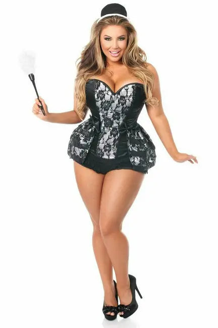 Lavish French Maid Corset Costume Daisy Corsets