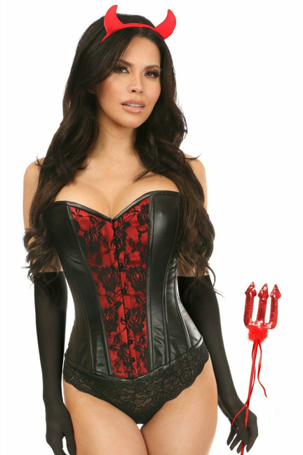 Lavish Gothic Devil Corset Costume Daisy Corsets