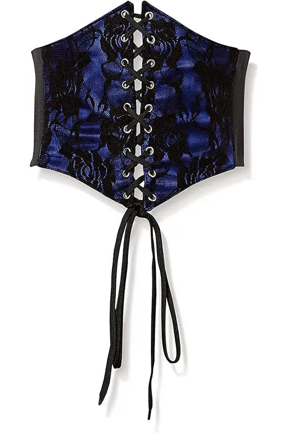 Lavish Lace Overlay Corset Belt Cincher Daisy Corsets