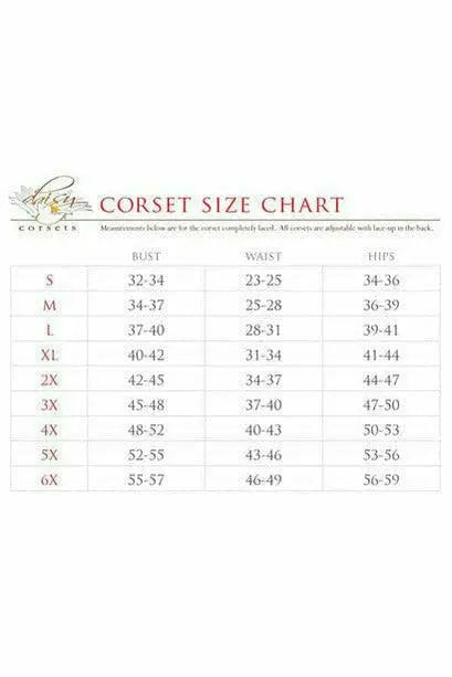 Lavish Lace Overlay Open Cup Waist Cincher Daisy Corsets