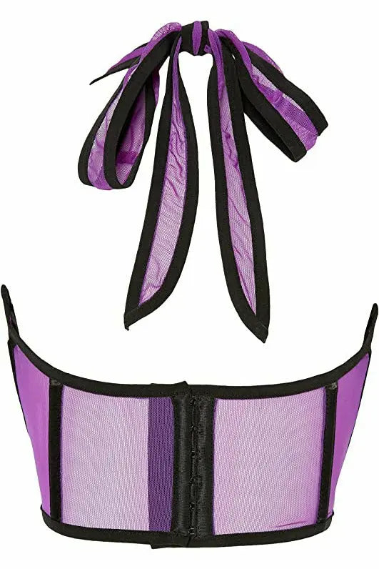 Lavish Mesh Underwire Cincher with Built In Halter Top Daisy Corsets