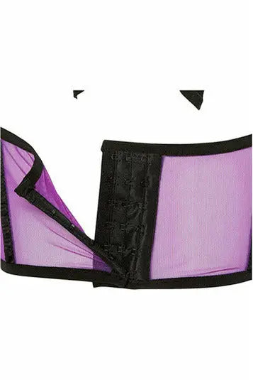 Lavish Mesh Underwire Cincher with Built In Halter Top Daisy Corsets