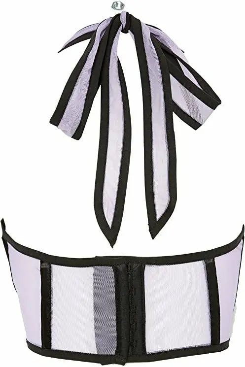 Lavish Mesh Underwire Cincher with Built In Halter Top Daisy Corsets