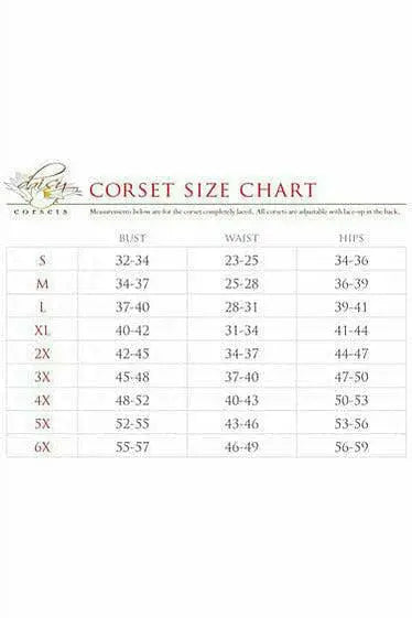 Lavish Metallic Lace-Up Short Bustier Top Daisy Corsets