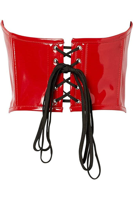 Lavish Patent Open Cup Underwire Waist Cincher Daisy Corsets