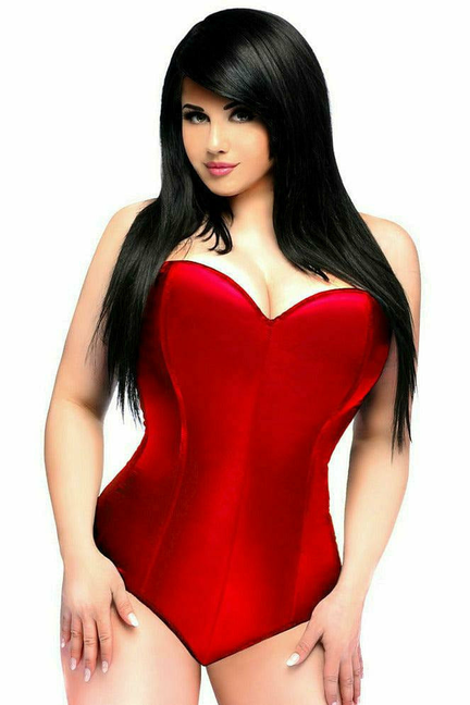 Lavish Satin Corset Romper Daisy Corsets