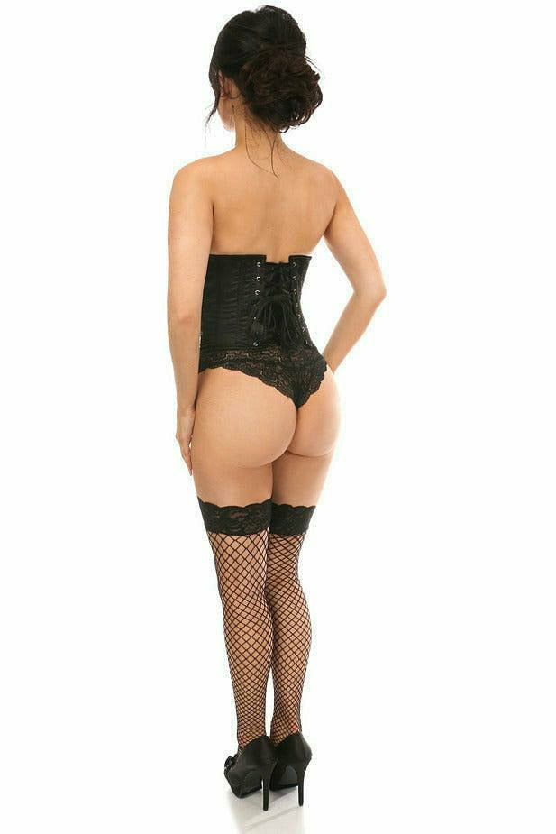 Lavish Satin Open Bust Underwire Short Underbust Corset Daisy Corsets