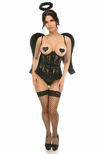 Lavish Sexy Daring Dark Angel Corset Costume Daisy Corsets