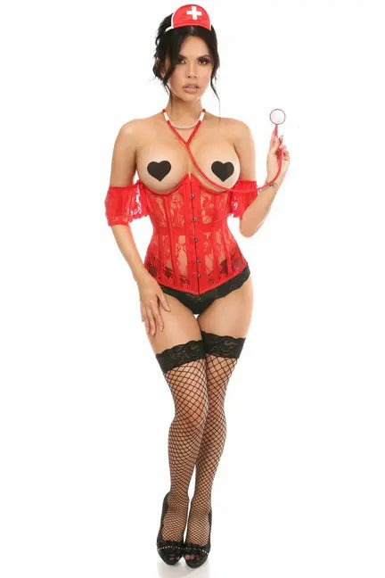 Lavish Sexy Nurse Corset Costume Daisy Corsets
