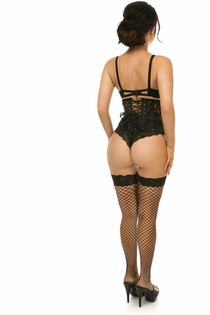 Lavish Sheer Lace Waist Cincher Corset Daisy Corsets