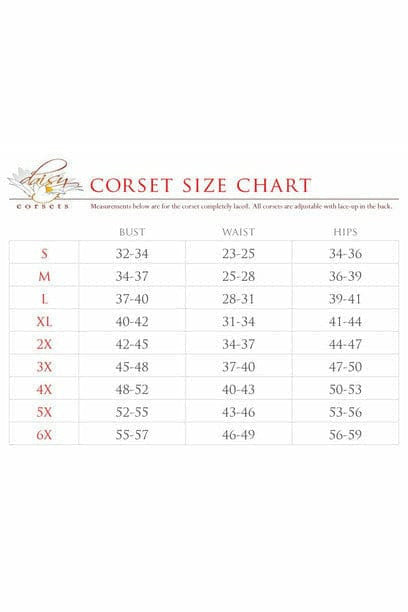 Lavish Skull Print Satin Mini Cincher Corset Daisy Corsets