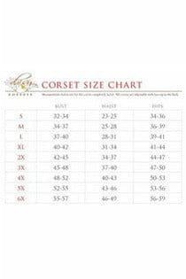 Lavish Stripes Print Mesh Open Cup Waist Cincher Daisy Corsets