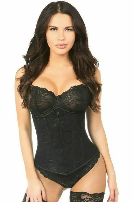 Lavish Underbust Corset with Lace Overlay Daisy Corsets