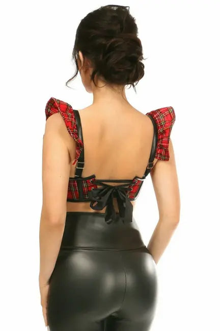 Lavish Underwire Bustier Top with Removable Ruffle Sleeves Daisy Corsets