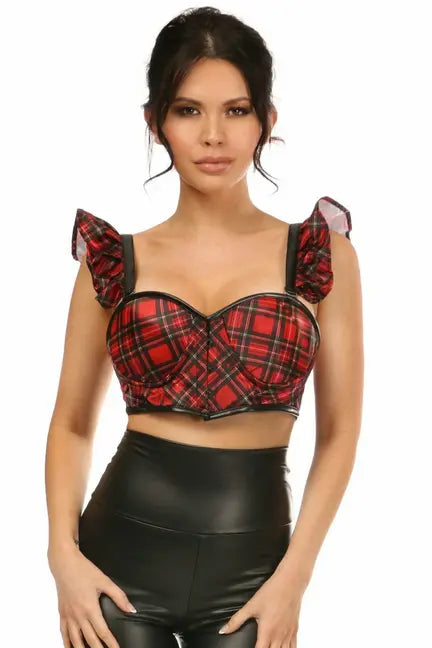 Lavish Underwire Bustier Top with Removable Ruffle Sleeves Daisy Corsets