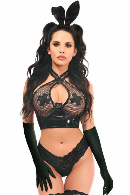 Lavish Vinyl Vixen Bunny Corset Costume Daisy Corsets