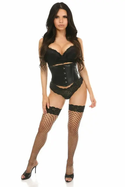 Lavish Wet Look Waist Cincher Corset Daisy Corsets