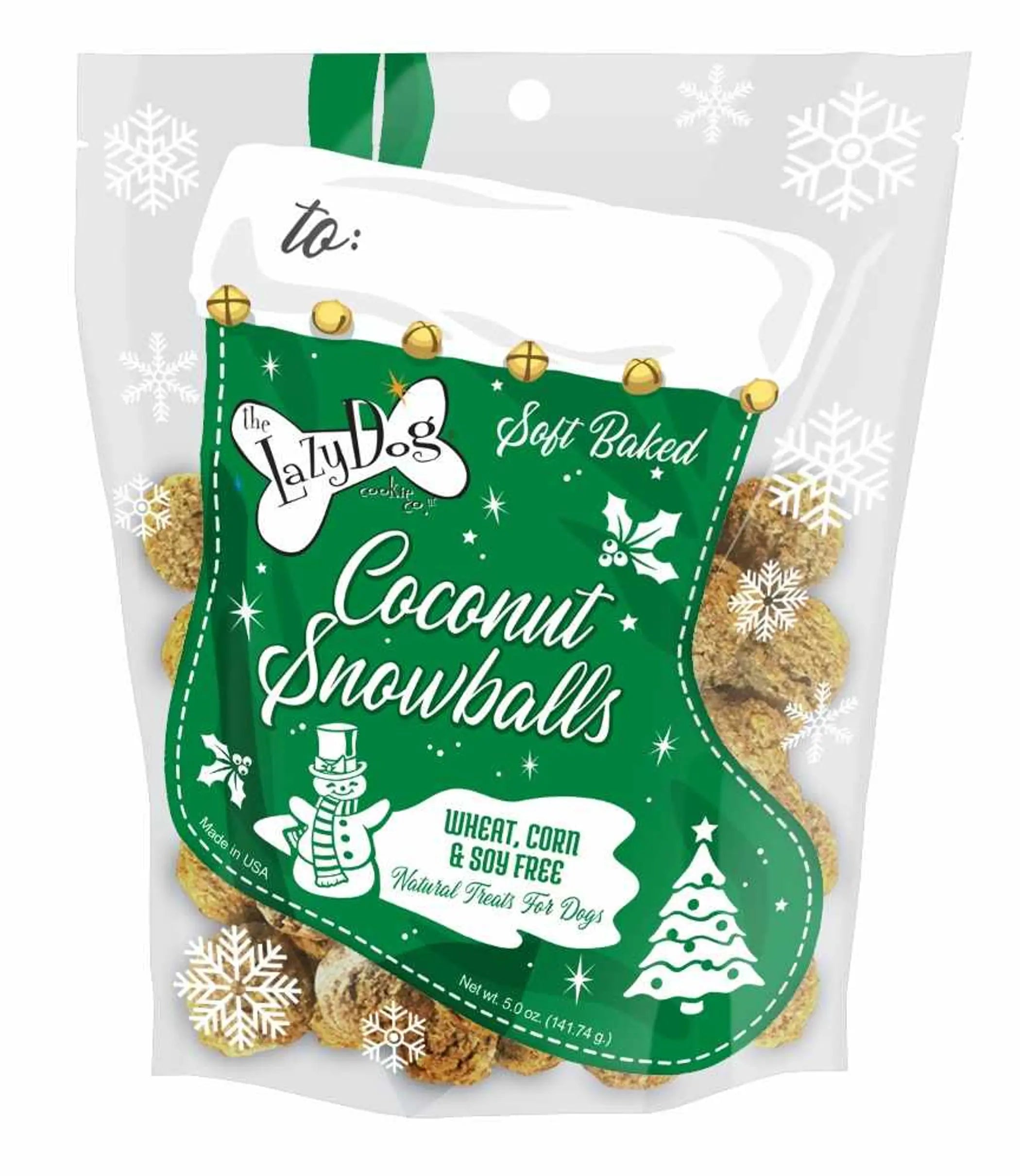 Lazy Dog Coconut Snowballs Stocking Lazy Dog