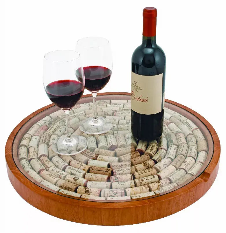 Lazy Susan Cork Display By True True Brands