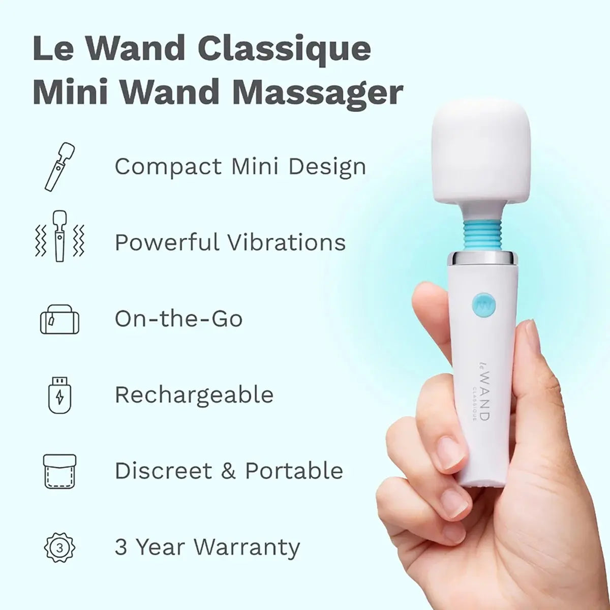 Le Wand Classique Mini Wand Massager Le Wand