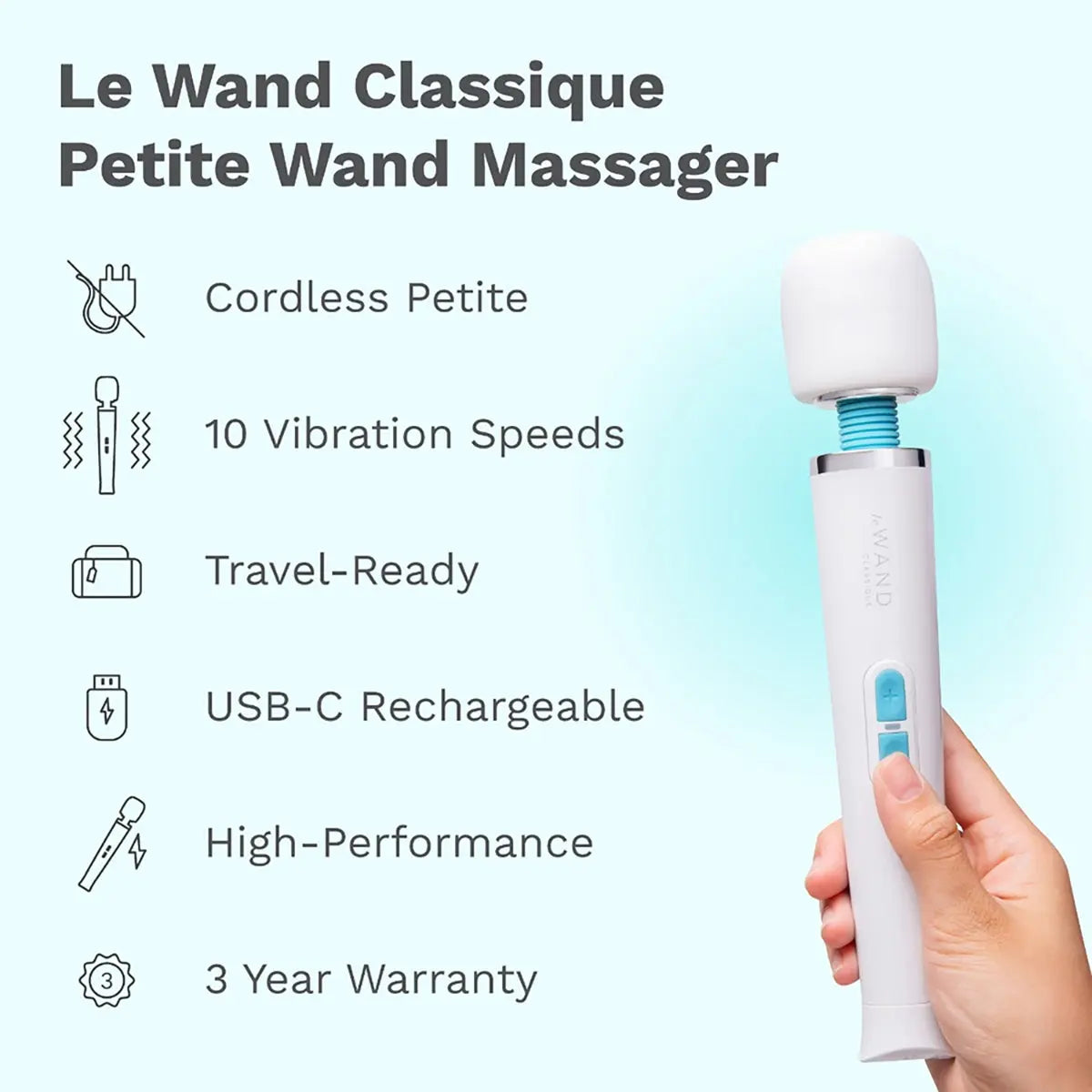 Le Wand Classique Petite Wand Massager Le Wand