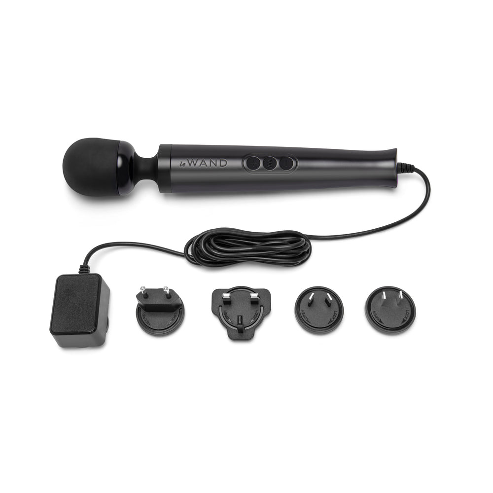 Le Wand Die Cast Plug-In Massager Black Le Wand