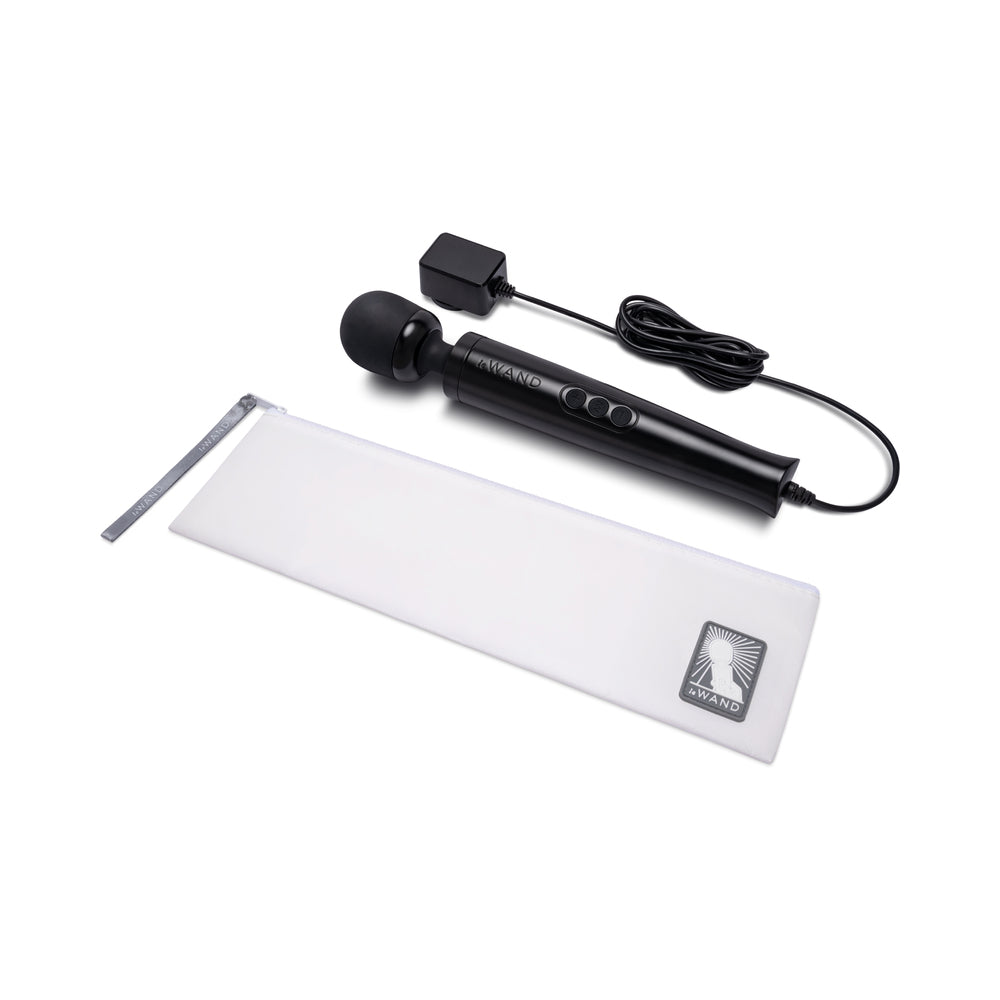 Le Wand Die Cast Plug-In Massager Black Le Wand