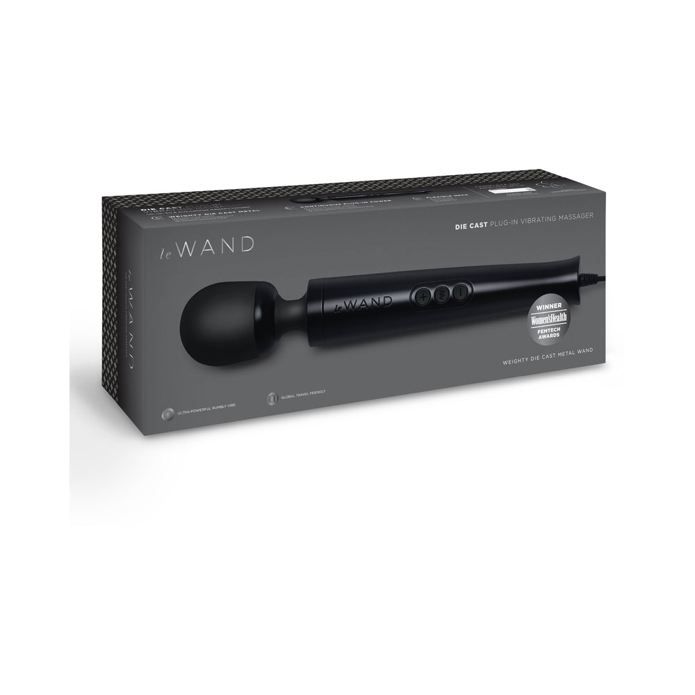Le Wand Die Cast Plug-In Massager Black Le Wand