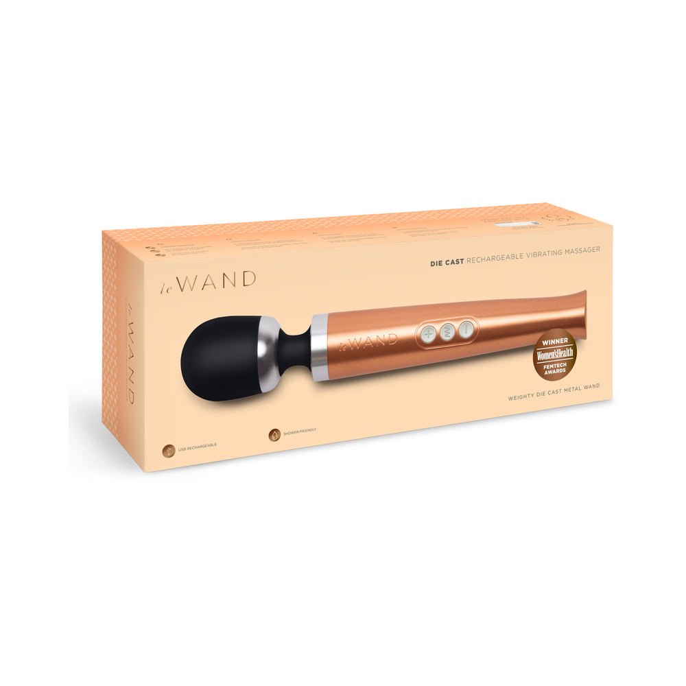 Le Wand Die Cast Rech Massager Rose Gold Le Wand
