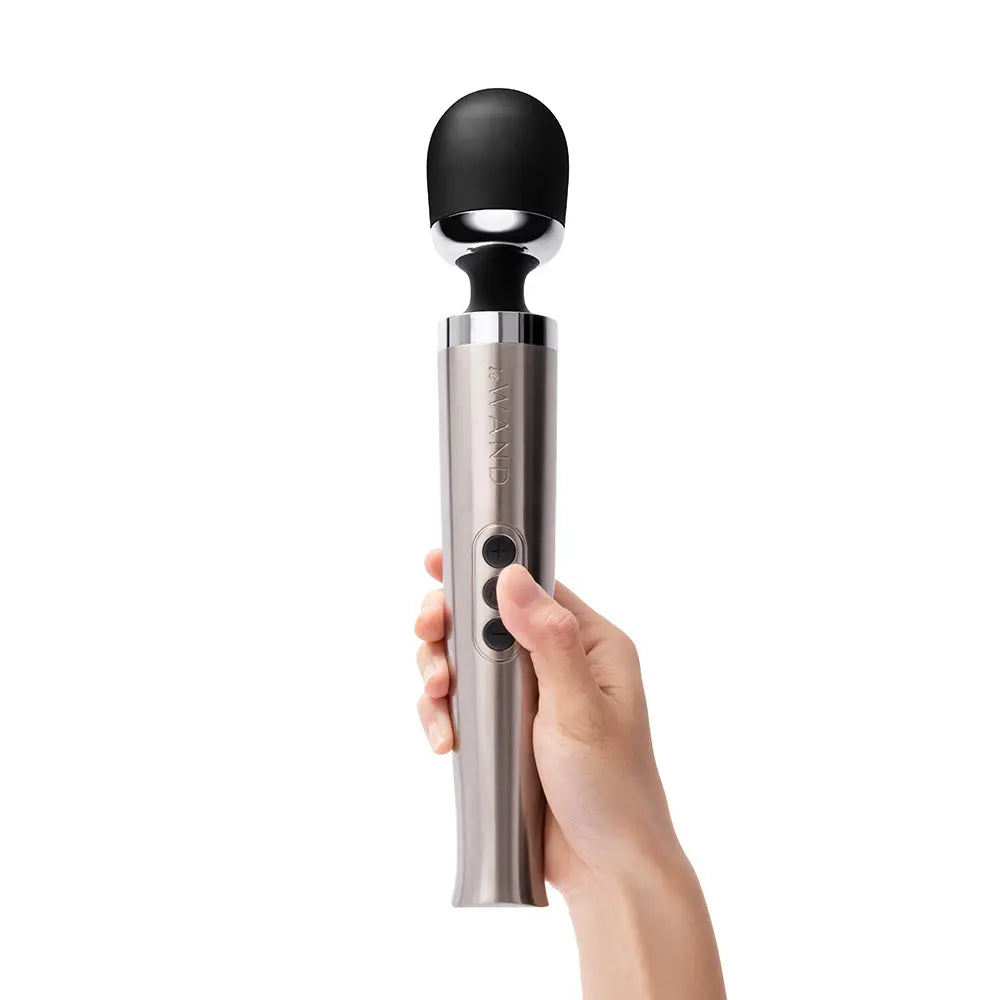 Le Wand Die Cast Rech Massager Silver Le Wand
