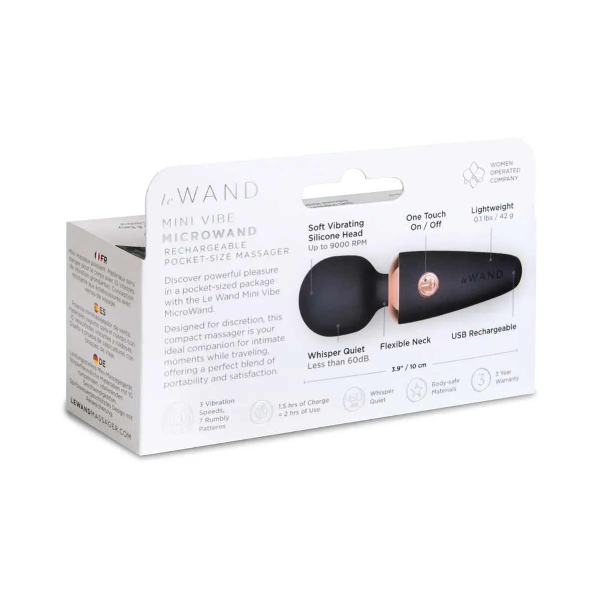 Le Wand Mini Micro Wand Black Le Wand