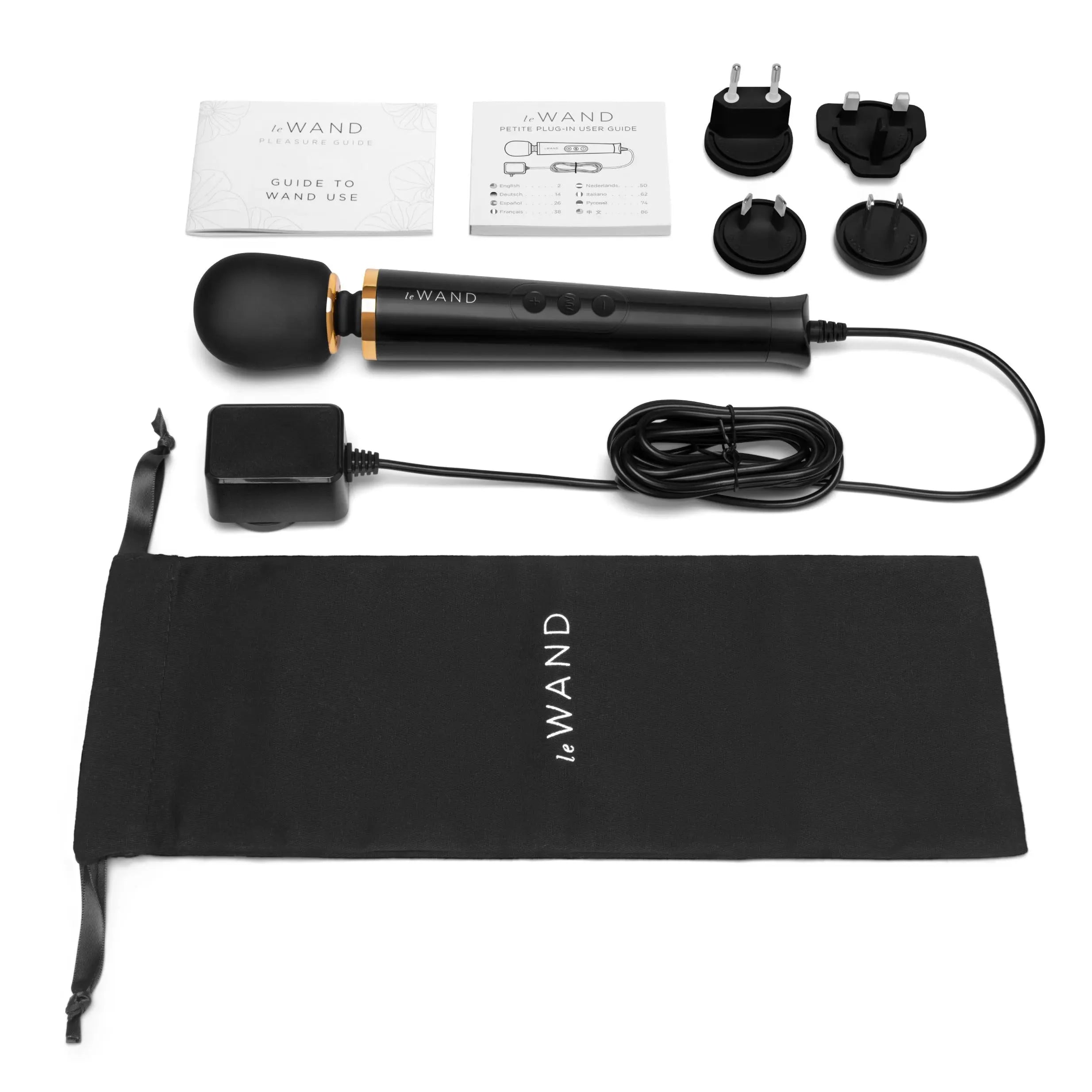 Le Wand Powerful Petite Plug-In- Black Le Wand