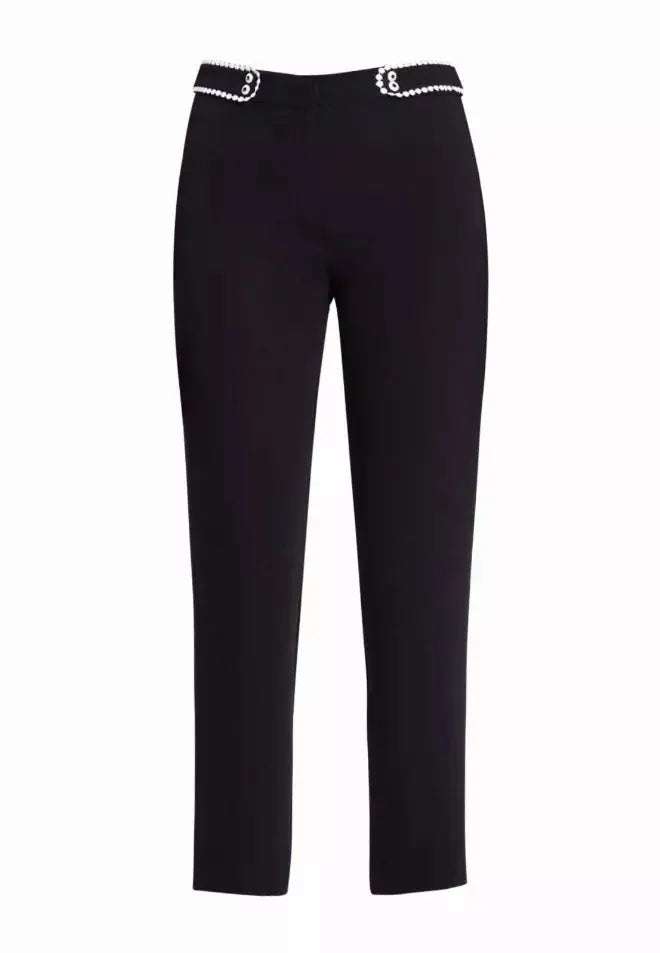 Leah Straight Leg Black Pants Akalia Collection