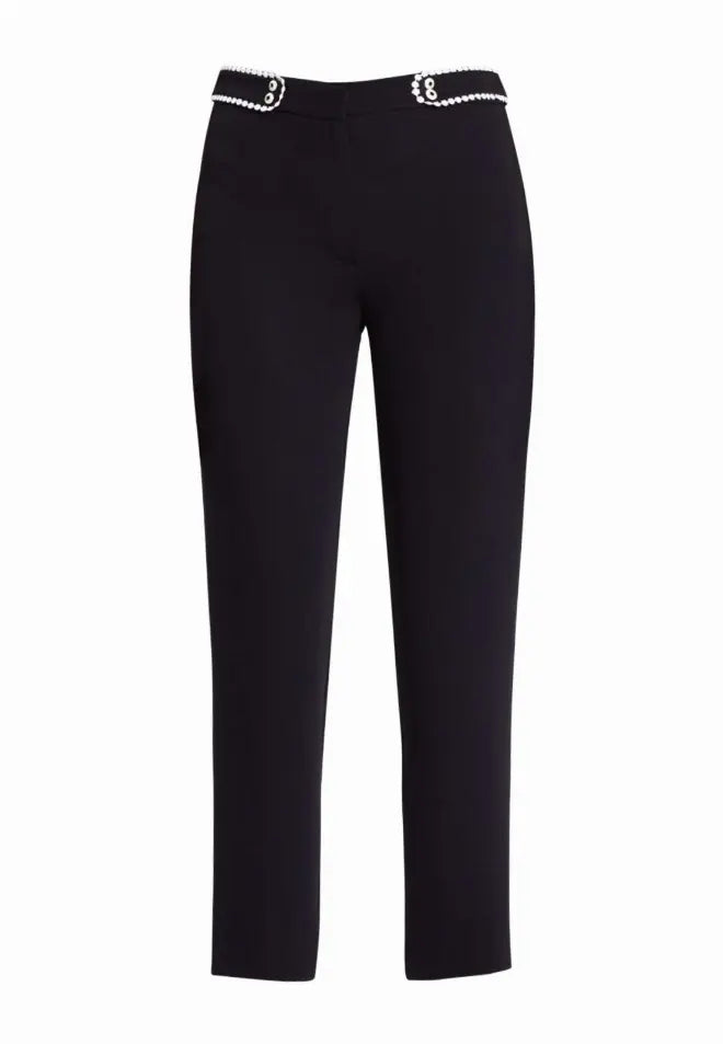 Leah Straight Leg Black Pants Akalia Collection