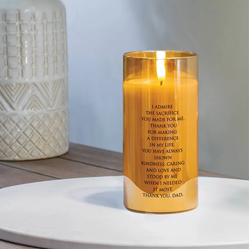 Led Candle Admire Your Sacrifice Dad Dicksons Inc