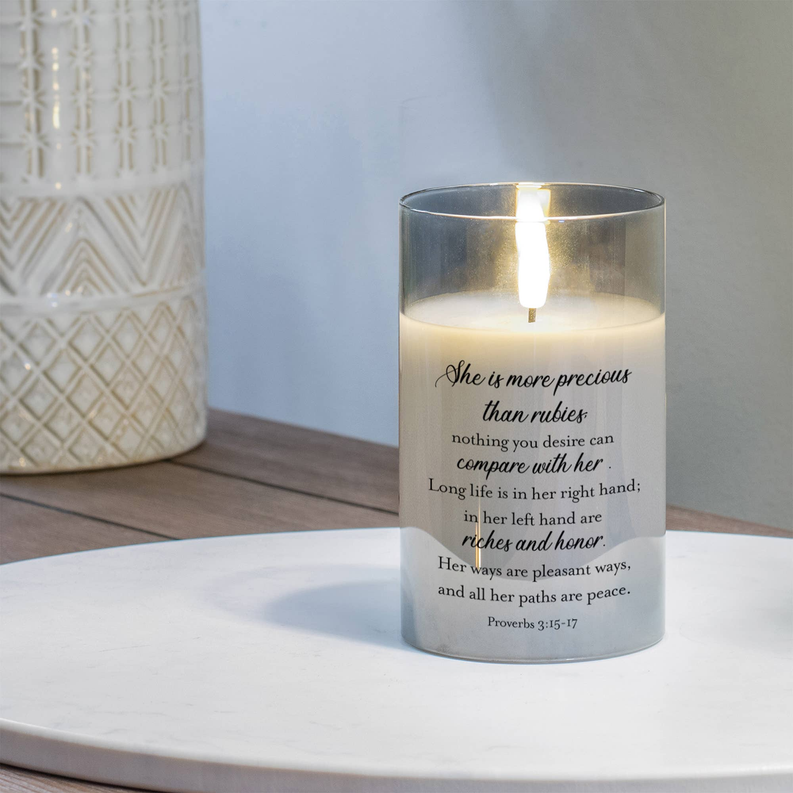 Led Candle She Is Precious Prov. 3 Dicksons Inc