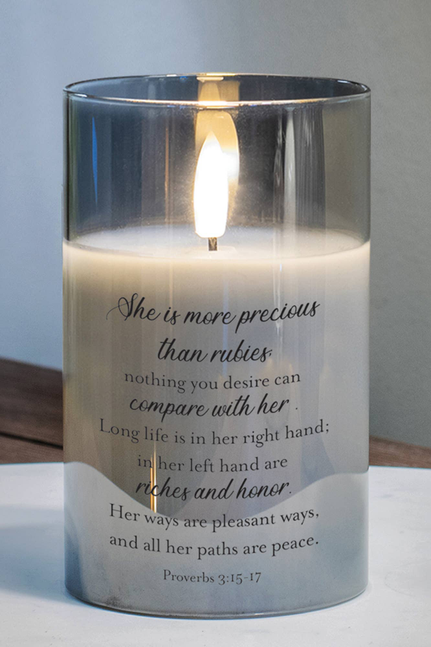 Led Candle She Is Precious Prov. 3 Dicksons Inc