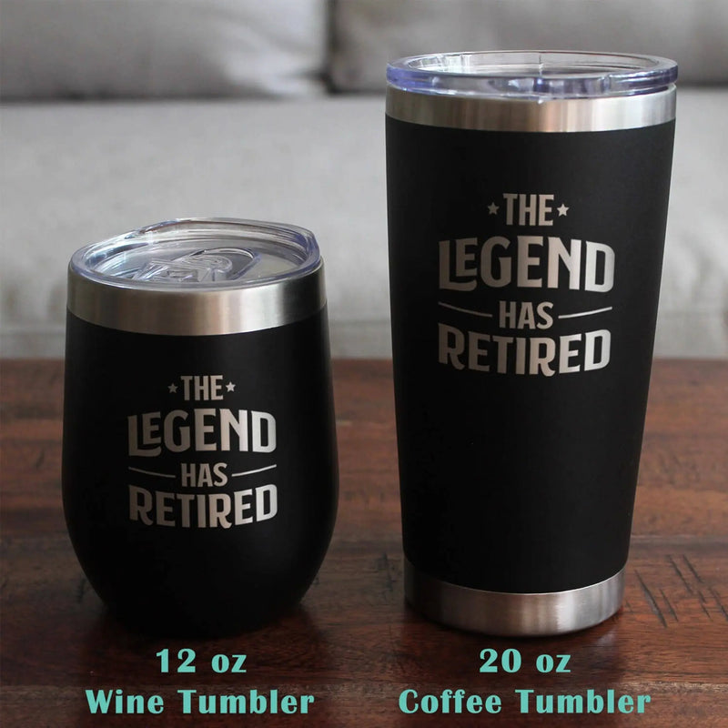Legend Has Retired Pint Glass for Beer - Retirement Gifts Bevvee