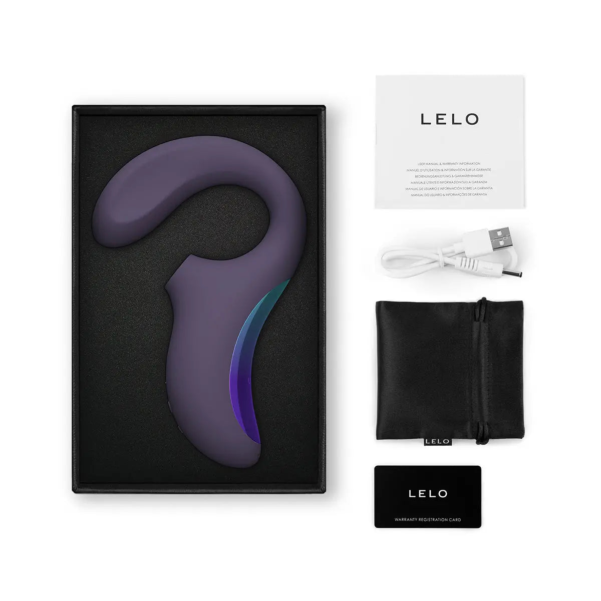 Lelo Enigma Wave Suction Dual Stim- Purple LELO