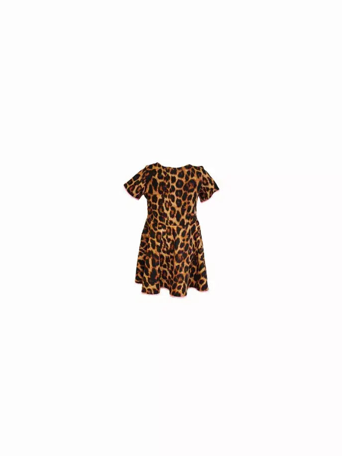 Leopard Skater Dress Little Mass