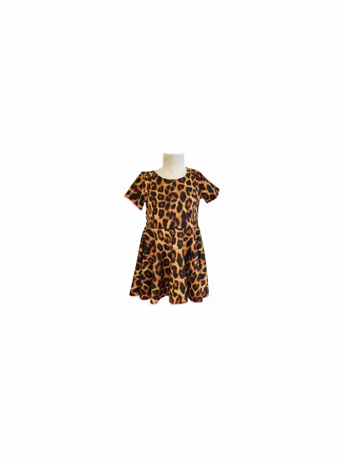 Leopard Skater Dress Little Mass