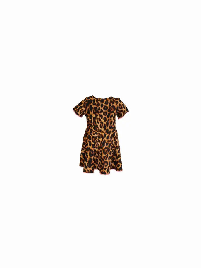 Leopard Skater Dress Little Mass