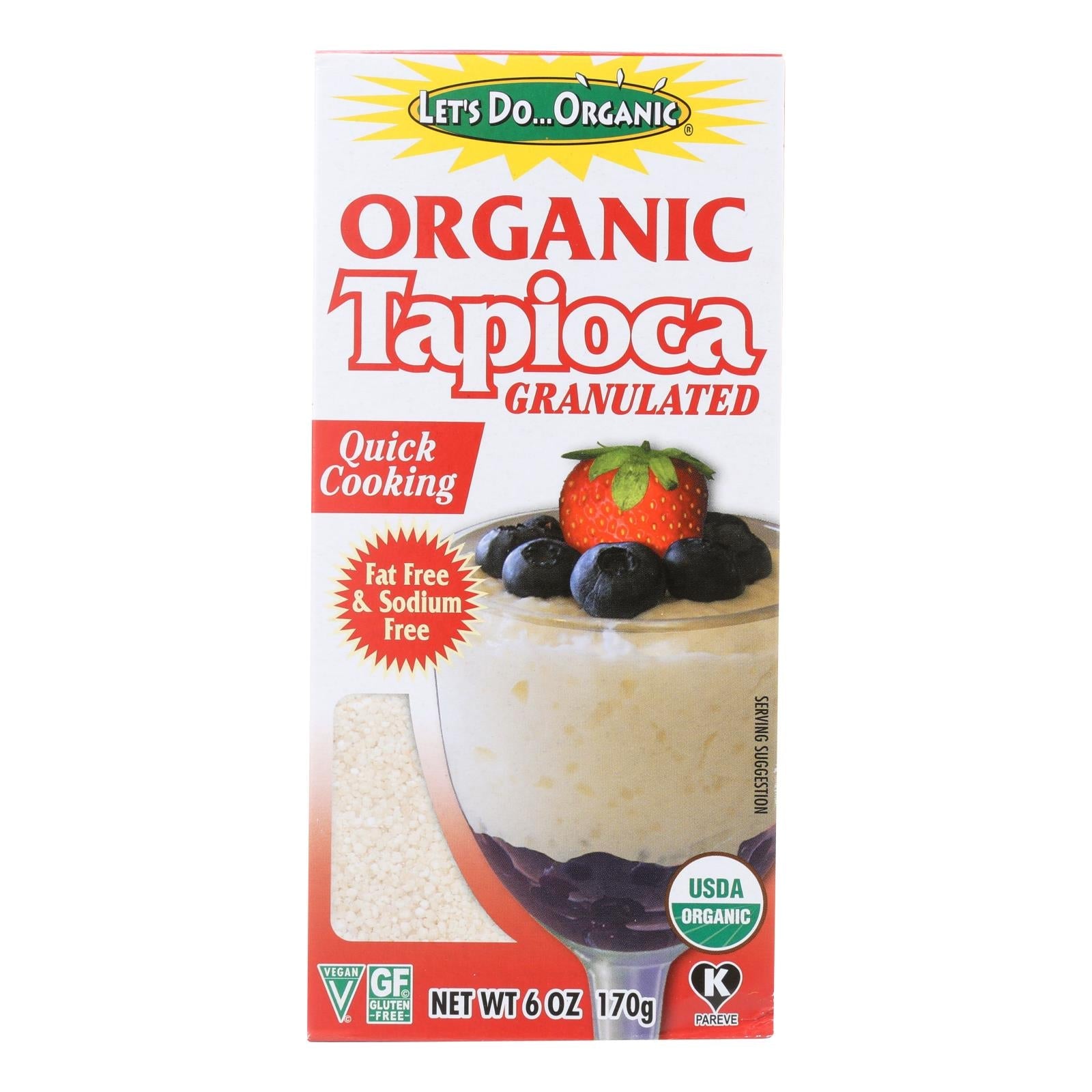 Let's Do Organics Tapioca Granules - Case Of 6 - 6 Oz. Let's Do Organic