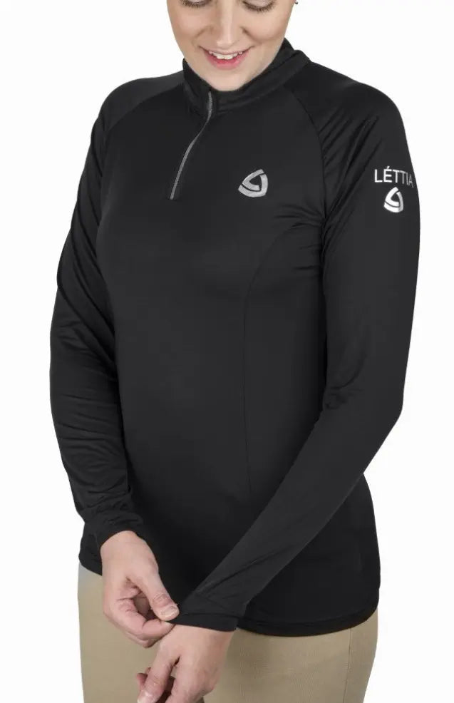 Lettia Women Quarter-Zip Neck UPF 50+ Sun Shirt JPC Equestrian